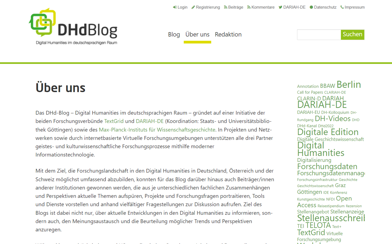 Thumbnail for service DHd Blog